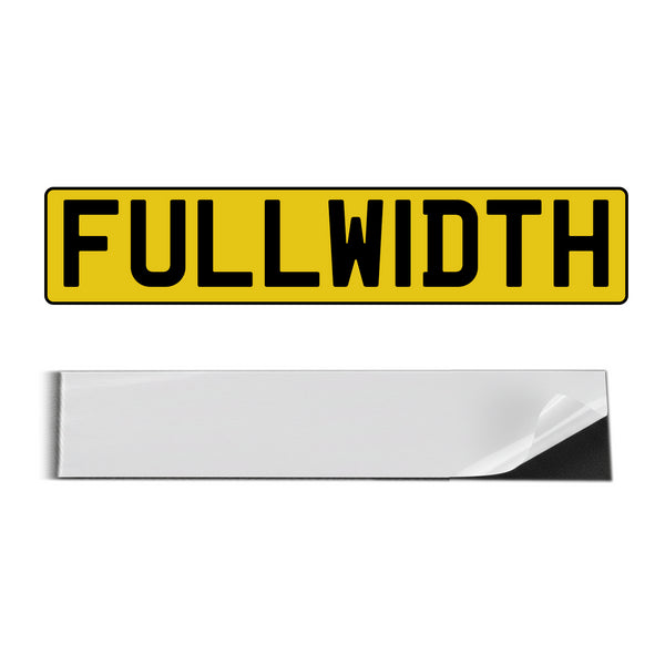 XL 50x10cm Number Plate Adhesive Pads