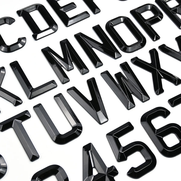 Wholesale Retro Bevelled Diamond Number Plate Digits