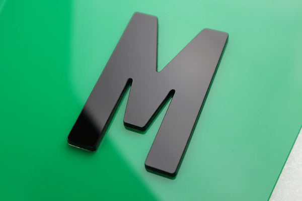 10x 3mm Gloss Acrylic 3D 4D Car Number Plate Letters Digits Wholesale