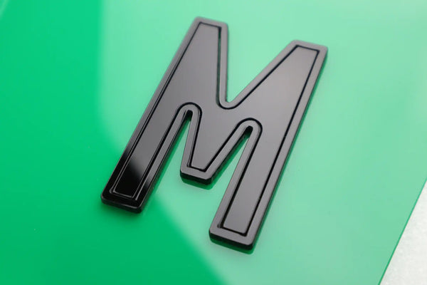 10x Gloss Ghost Outline Premium Quality 4D Number Plate Letters Wholesale