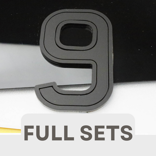 Shadow Number Plate Letters Wholesale - Matte Ghost 4D Digits