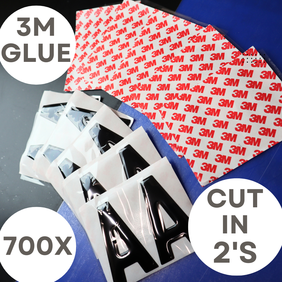 Bulk Gel 3D 4D Gloss Wholesale Number Plate Letters – Meena Lite