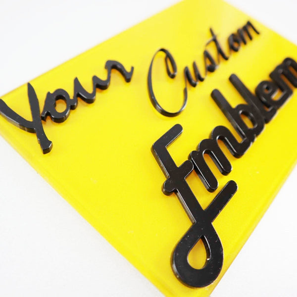 Custom Laser Cut Vehicle Emblem